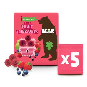 YOYO Bear Fruit Treasures Berry jahoda a čučoriedka 5x20 g
